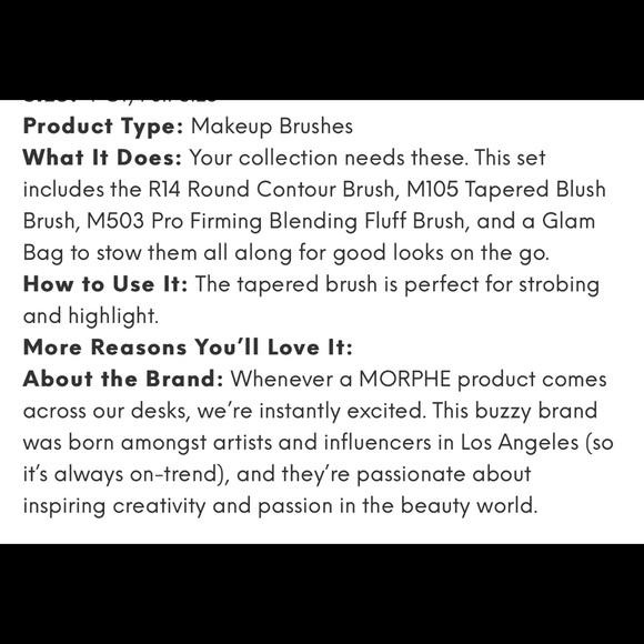 MORPHE Bush set w/bag - Picture 5 of 6